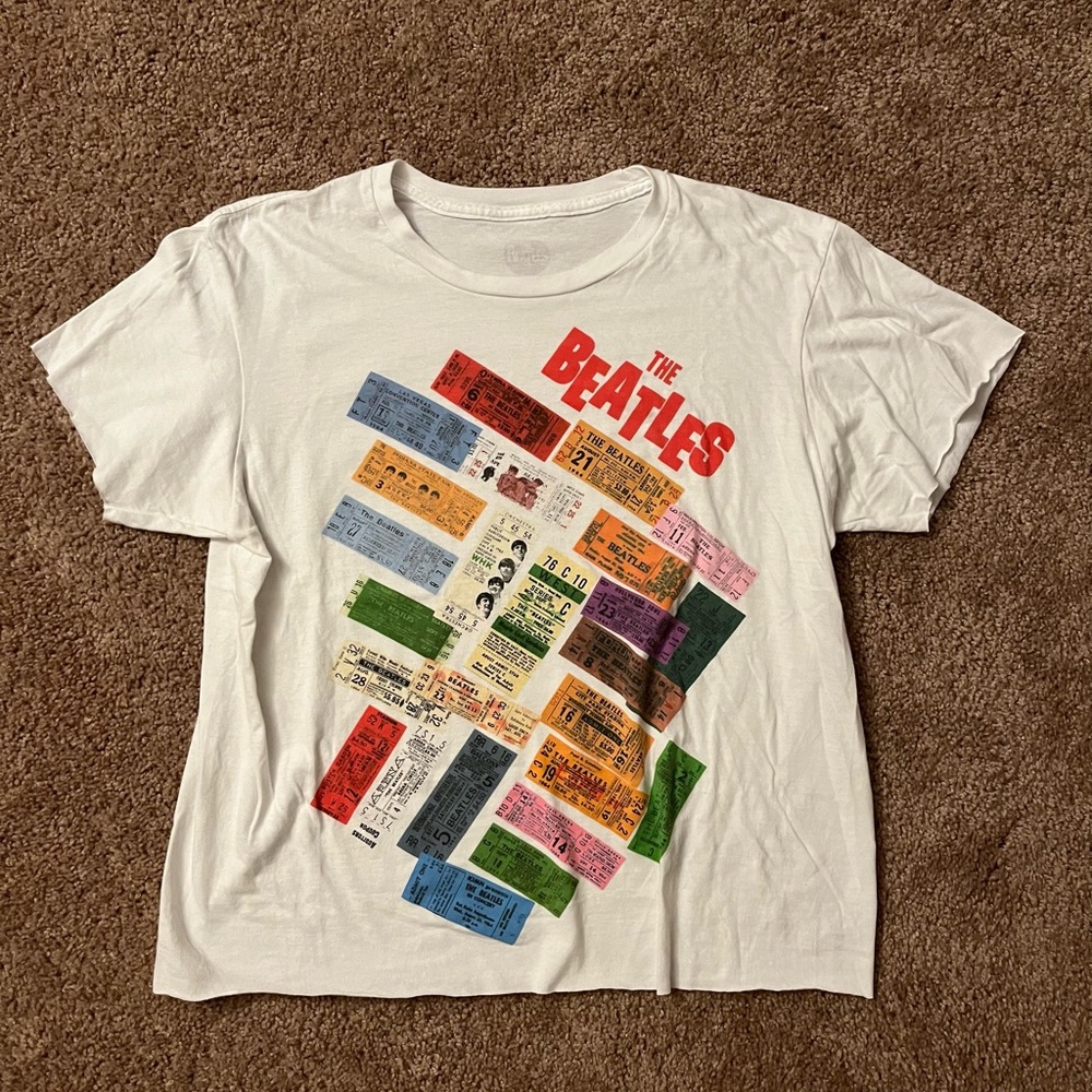 Beatles cropped tshirt